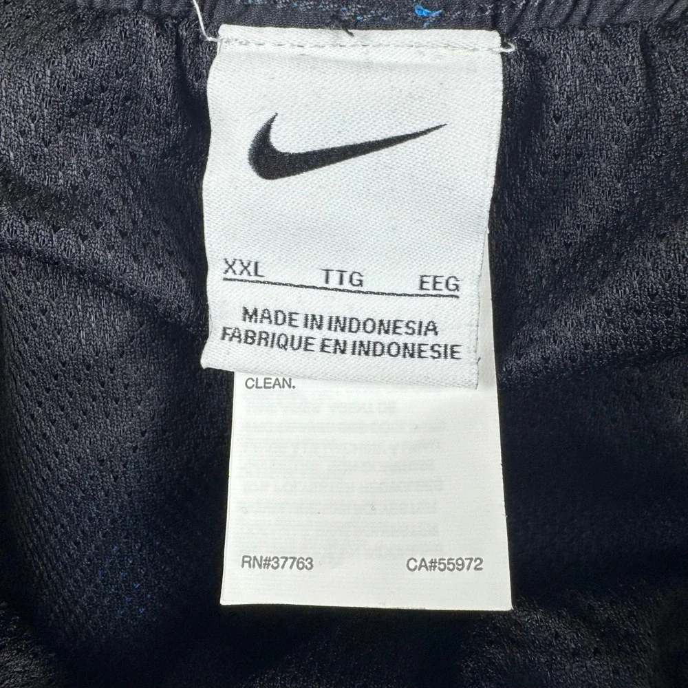 Nike Swim Trunks Mens XXL Blue Black‎ White Colorblock Shorts NESSC602 NWT